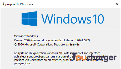 Connaitre sa version Windows 10